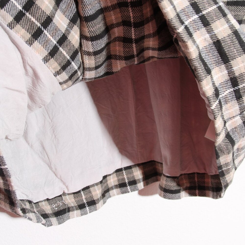 Free People We The Free Luminary Blazer Jacket Plaid Cotton Double Breasted XS - Picture 11 of 14